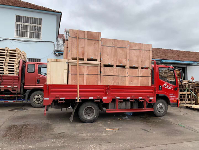 木包装箱发往即墨电器厂家使用中